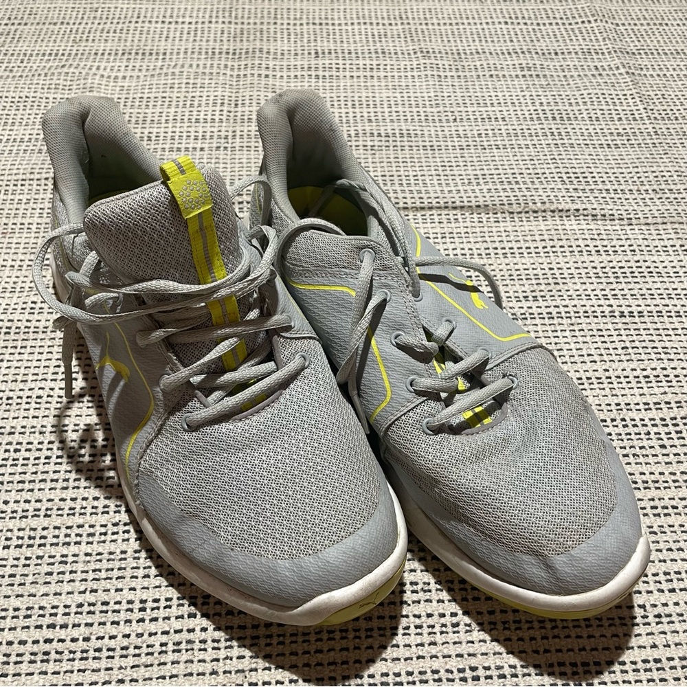 PUMA Men's Grip Fusion Sport 2.0 Golf Shoes Size 10 In High Rise/Limepunch - Picture 2 of 6